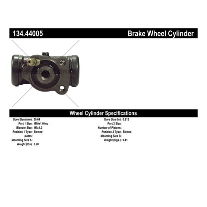 Centric Parts Drum Brake Wheel Cylinder Premium for 1992-2001 Toyota Camry Solara 134.44005