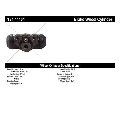 Centric Parts Drum Brake Wheel Cylinder Premium for 1976-1984 Buick Opel Isuzu I-Mark 134.44101