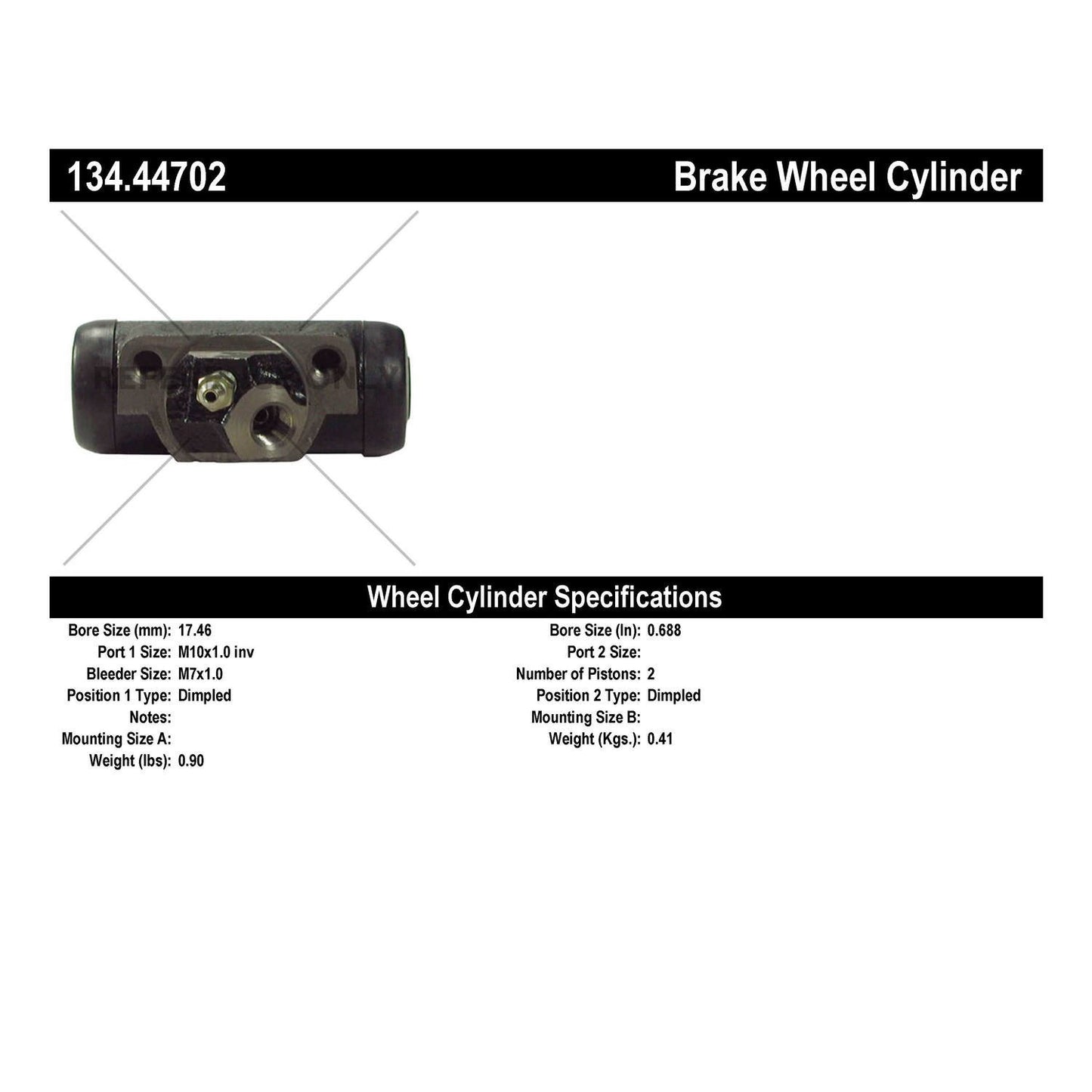 Centric Parts Drum Brake Wheel Cylinder Premium for 1974-1983 Toyota Pickup 134.44702