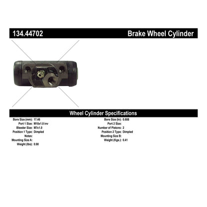 Centric Parts Drum Brake Wheel Cylinder Premium for 1974-1983 Toyota Pickup 134.44702