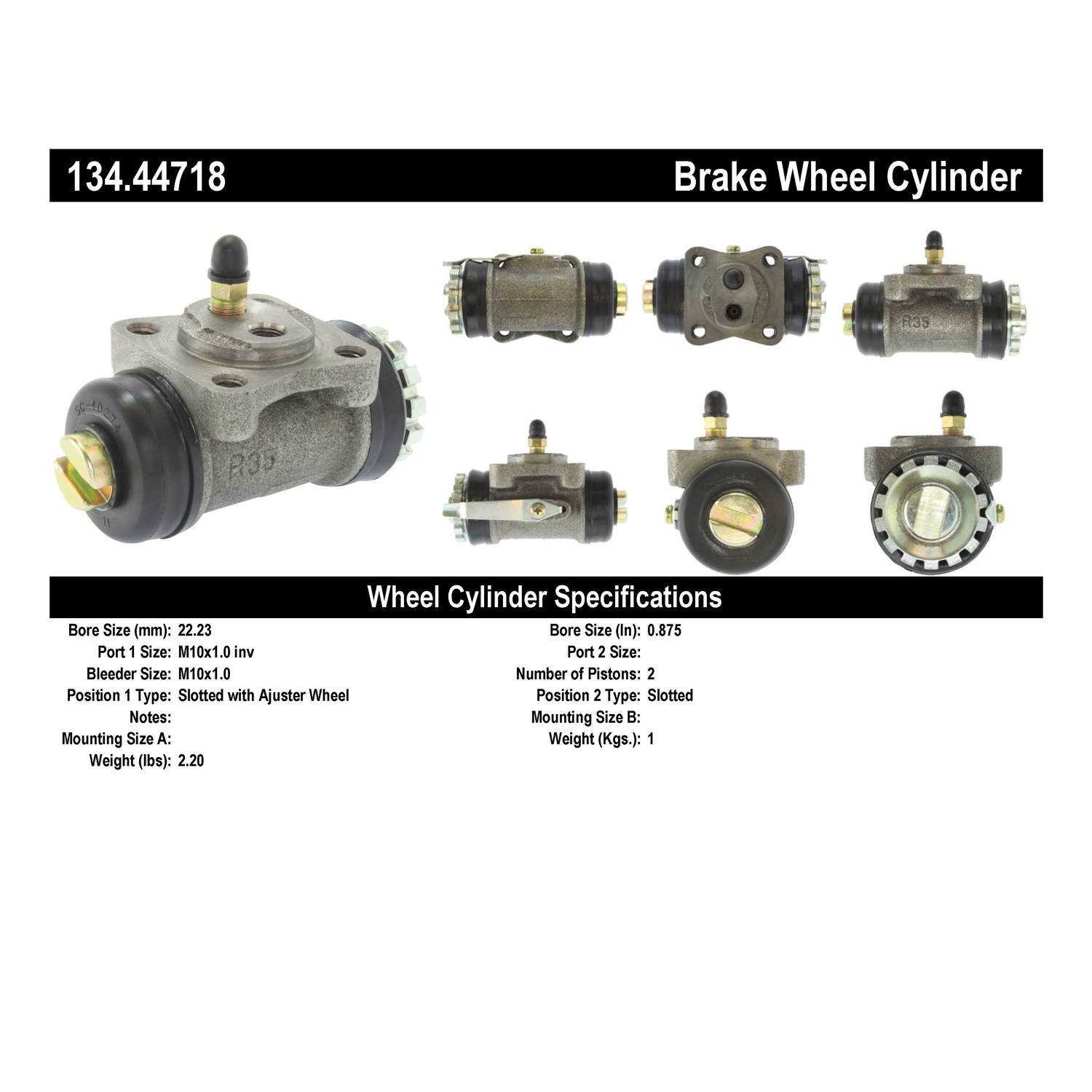 StopTech Premium Wheel Cylinder 134.44718