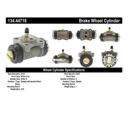 Centric Parts Drum Brake Wheel Cylinder Premium for 1972-1980 Toyota Land Cruiser 134.44718