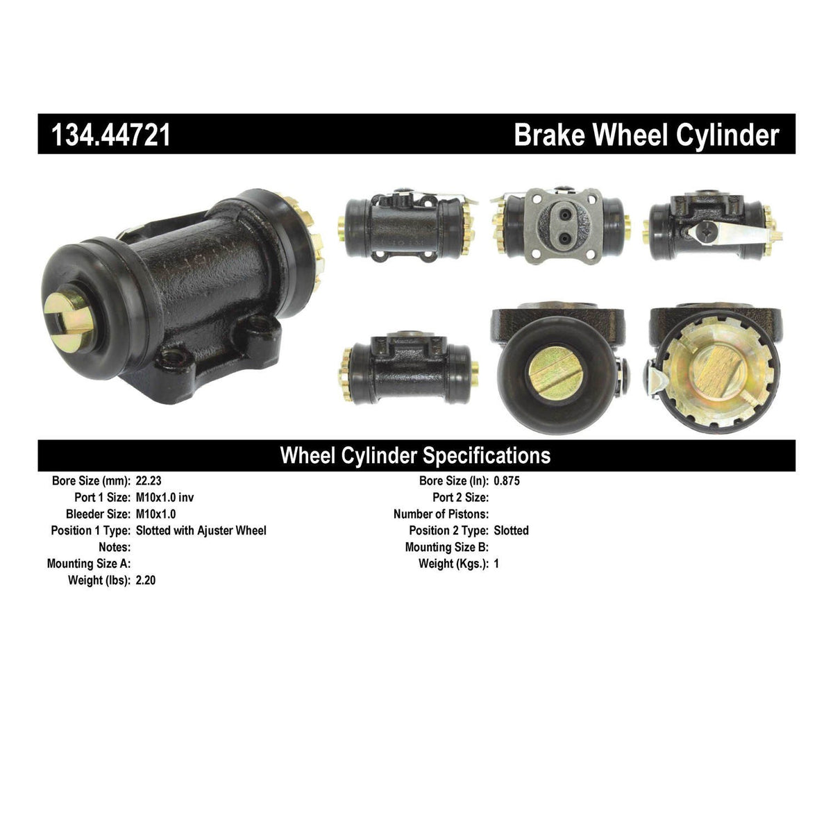 Centric Parts Premium Wheel Cylinder 134.44721