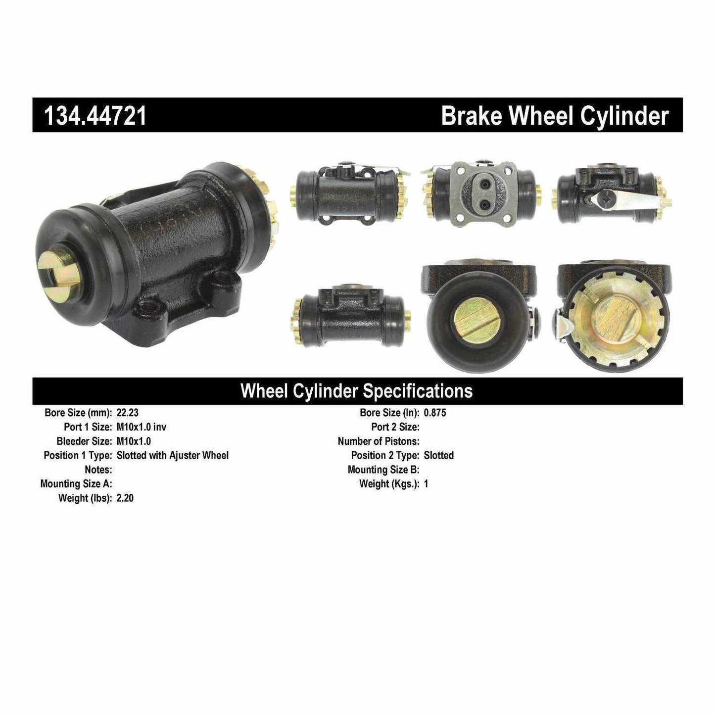 Centric Parts Premium Wheel Cylinder 134.44721