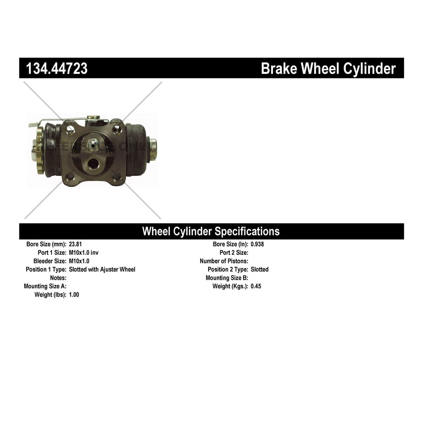 StopTech Premium Wheel Cylinder 134.44723