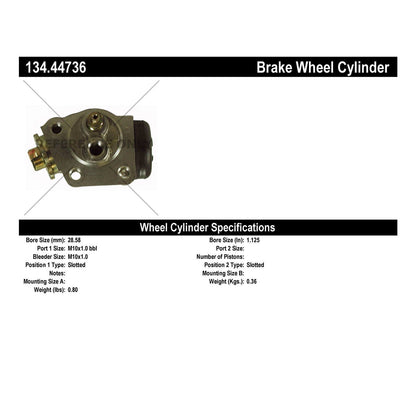 Stoptech Centric Premium Wheel Cylinder - Front L/R 134.44736