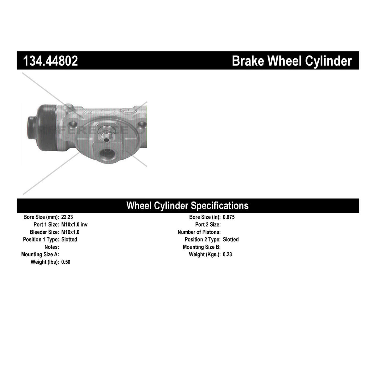 StopTech Premium Wheel Cylinder 134.44802
