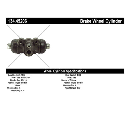 Centric Parts Premium Wheel Cylinder 134.45206