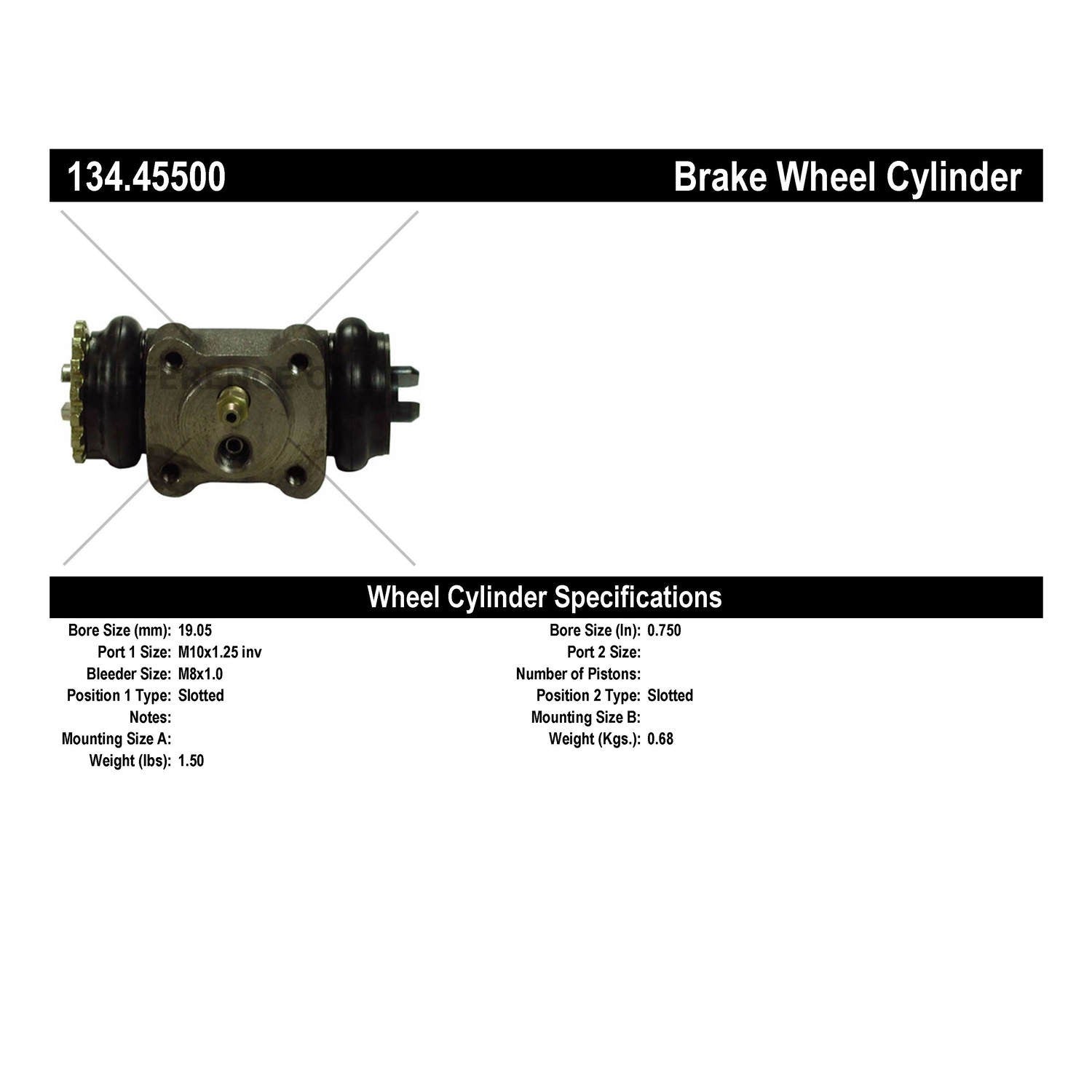 StopTech Premium Wheel Cylinder 134.45500