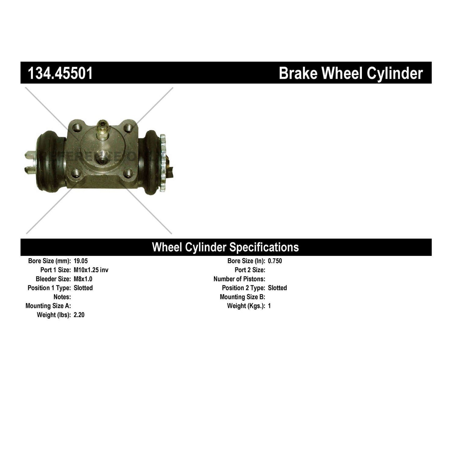 Centric Parts Premium Wheel Cylinder 134.45501