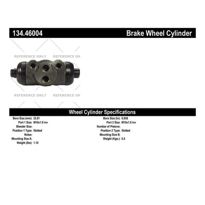 Centric Parts Drum Brake Wheel Cylinder Premium for 1993-1986 Dodge Ram 50, 1996-1986 Mitsubishi Mighty Max, 1998-1997 Montero Sport 134.46004