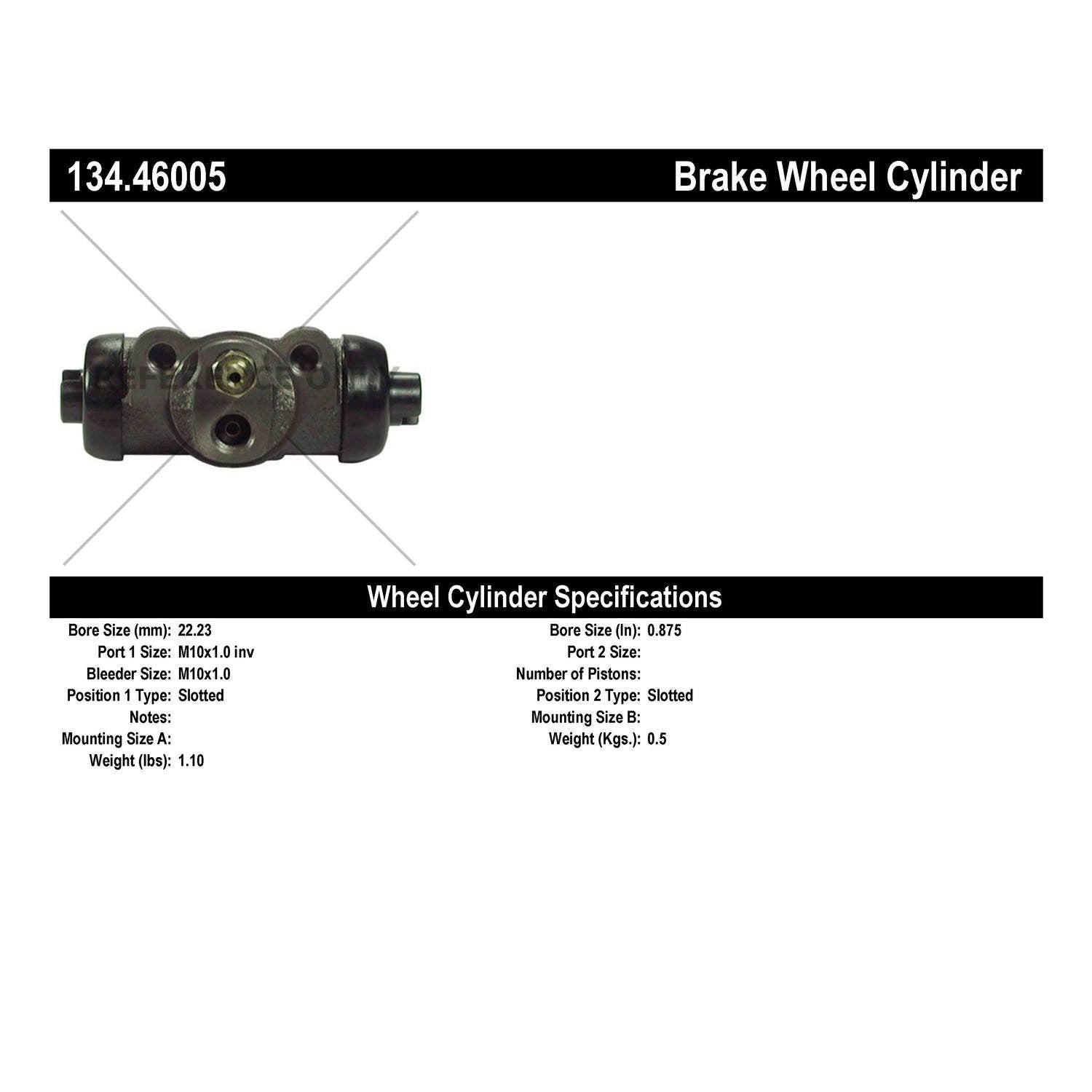 StopTech Premium Wheel Cylinder 134.46005