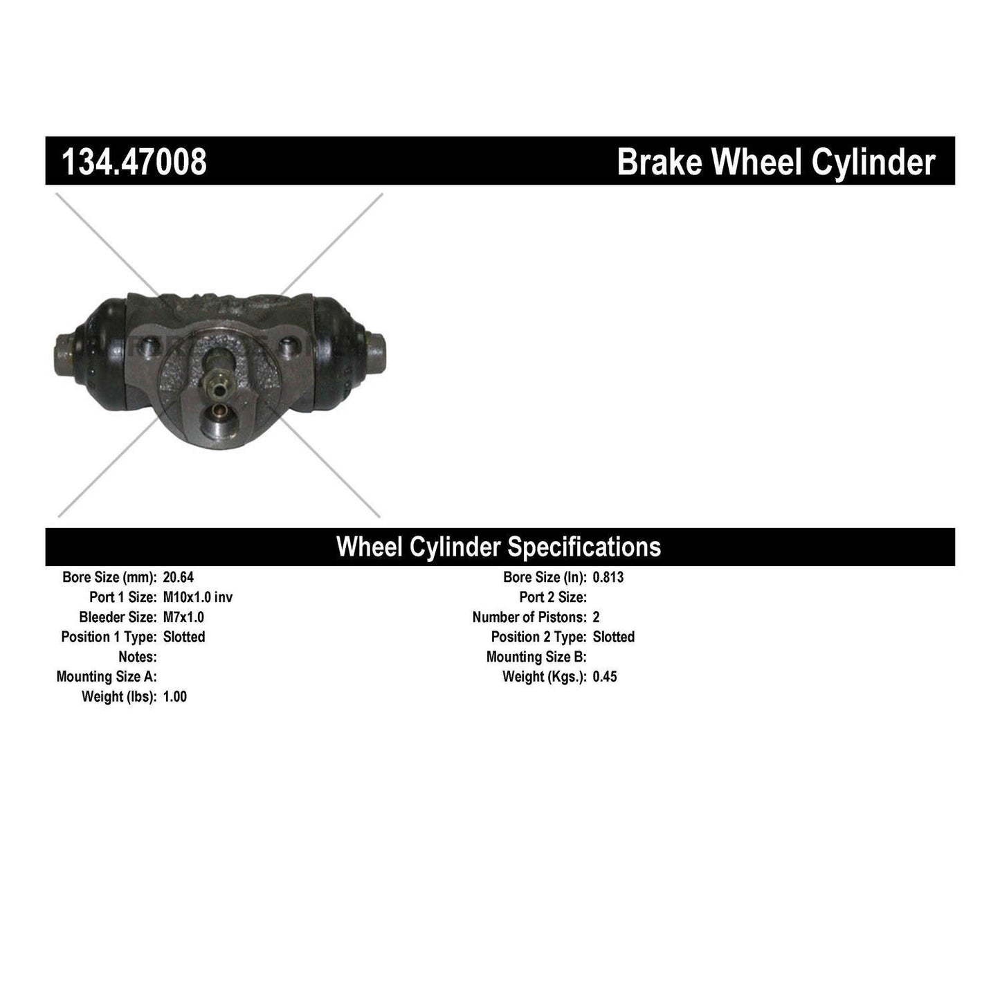 Centric Parts Drum Brake Wheel Cylinder Premium for 2000 Subaru Legacy 134.47008