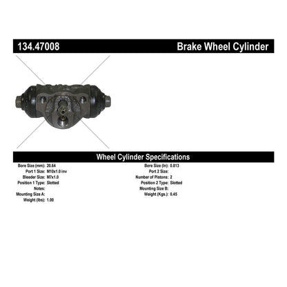 Centric Parts Premium Wheel Cylinder 134.47008