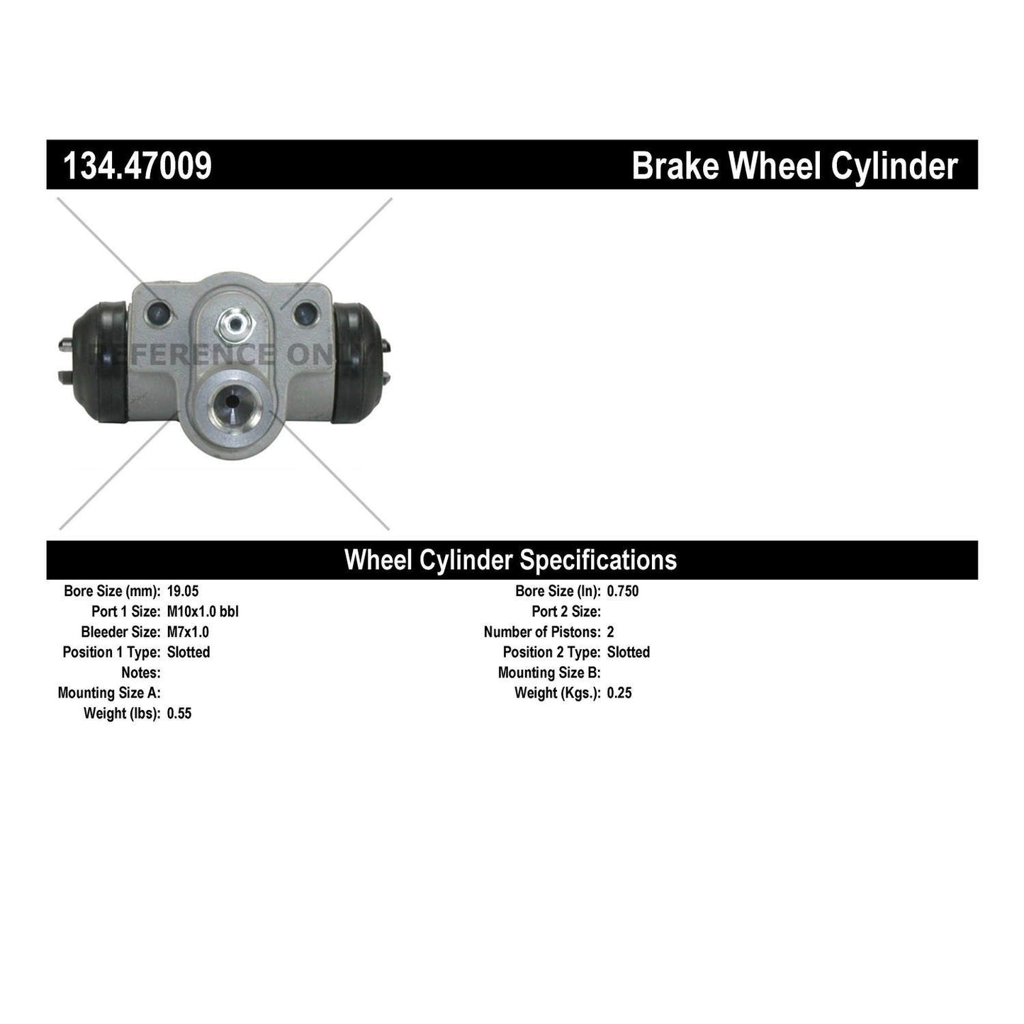 Centric Parts Drum Brake Wheel Cylinder Premium with OE style replacement for 2008 Subaru Impreza 134.47009