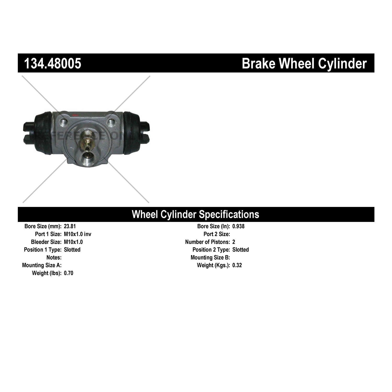 StopTech Premium Wheel Cylinder 134.48005