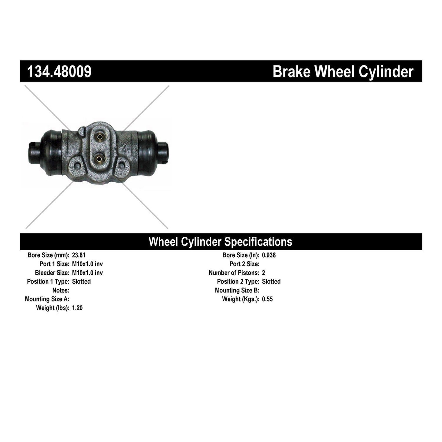 Centric Parts Premium Wheel Cylinder 134.48009