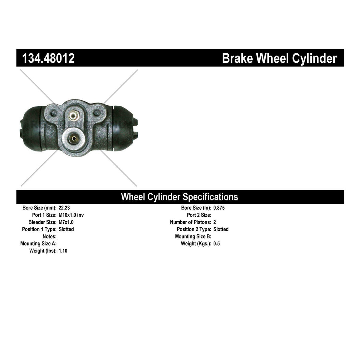 Centric Parts Drum Brake Wheel Cylinder Premium for 1991-2008 Chevrolet Tracker Geo Tracker Suzuki Grand Vitara Sidekick Vitara X-90 XL-7 134.48012