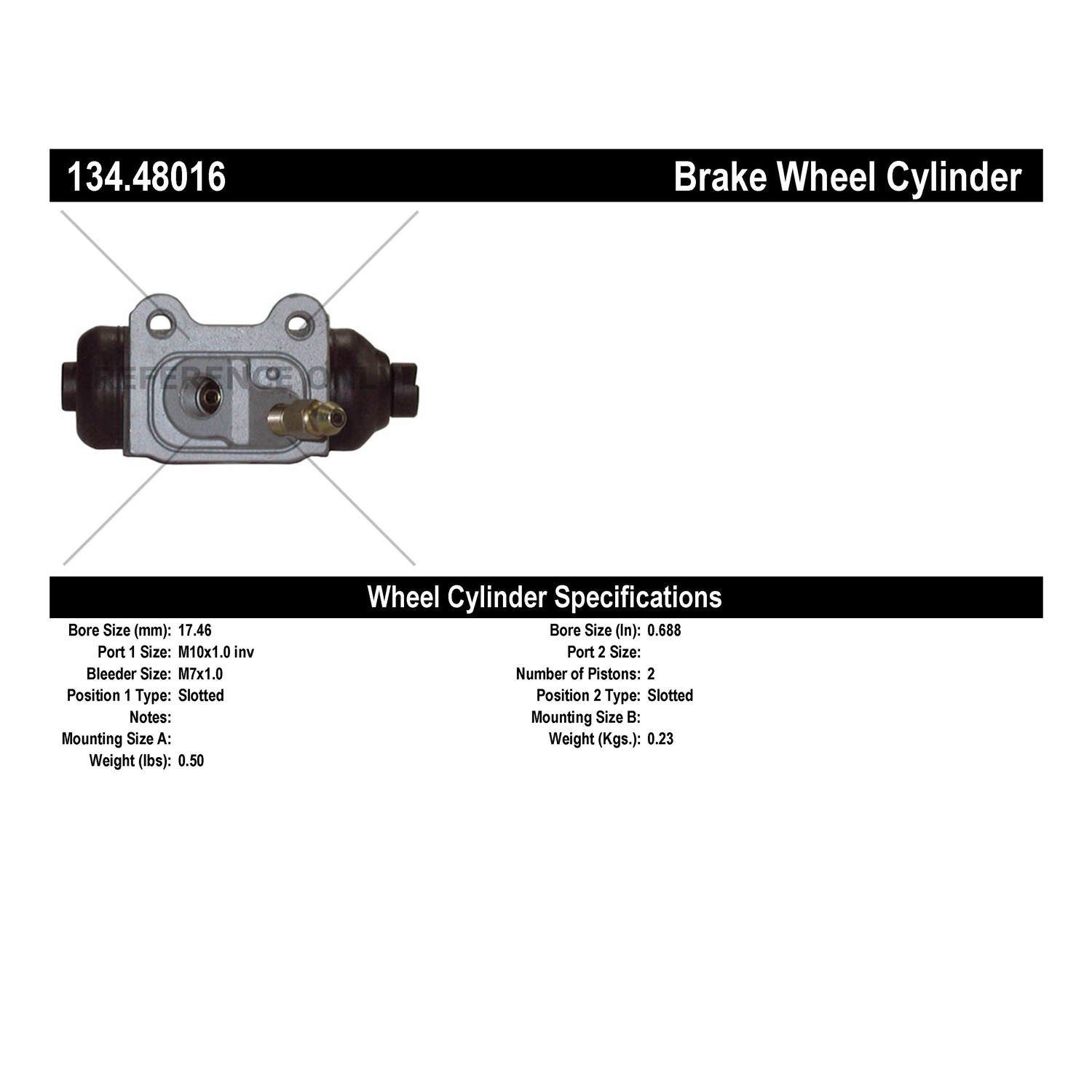 Centric Parts Premium Wheel Cylinder 134.48016