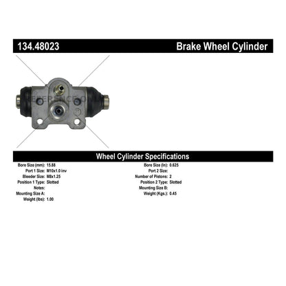 Centric Parts Drum Brake Wheel Cylinder Premium for 1997-2001 Chevrolet Metro Geo Metro Suzuki Swift 134.48023