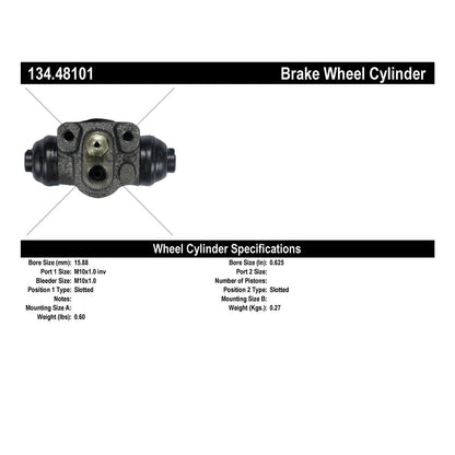 Stoptech Centric Premium Wheel Cylinder - Rear 134.48101