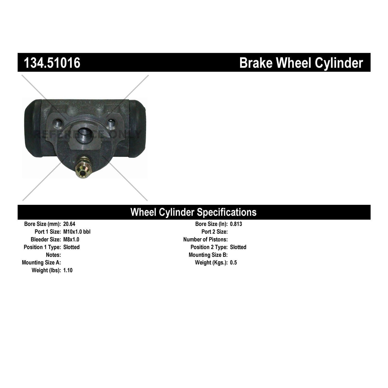 Centric Parts Premium Wheel Cylinder 134.51016