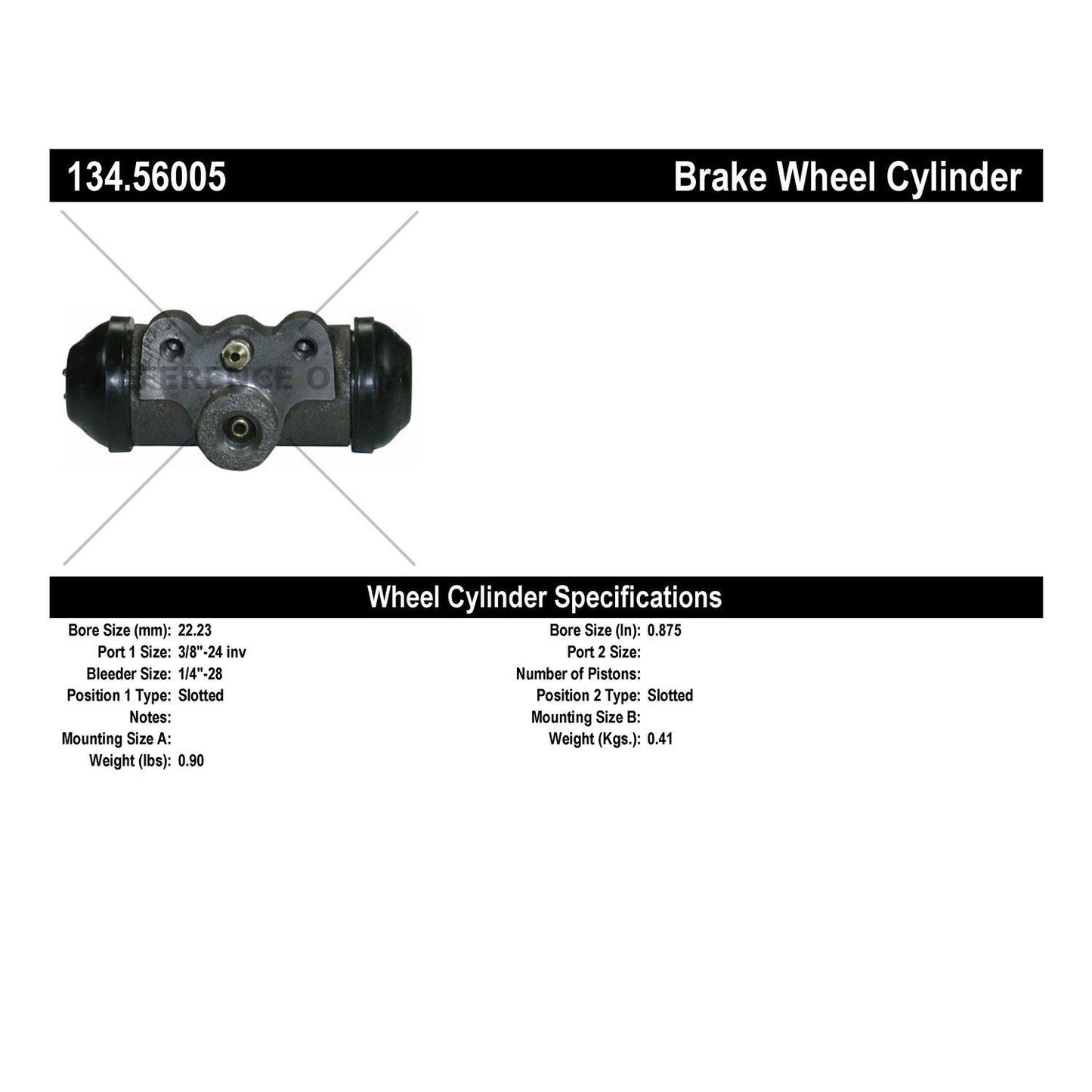 Stoptech Centric Premium Wheel Cylinder - Front/Rear 134.56005