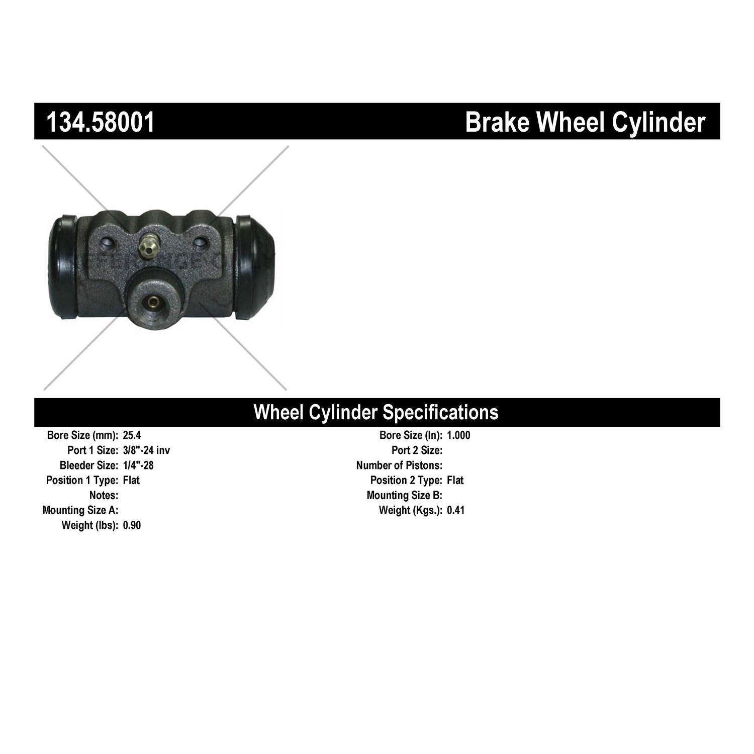 StopTech Premium Wheel Cylinder 134.58001