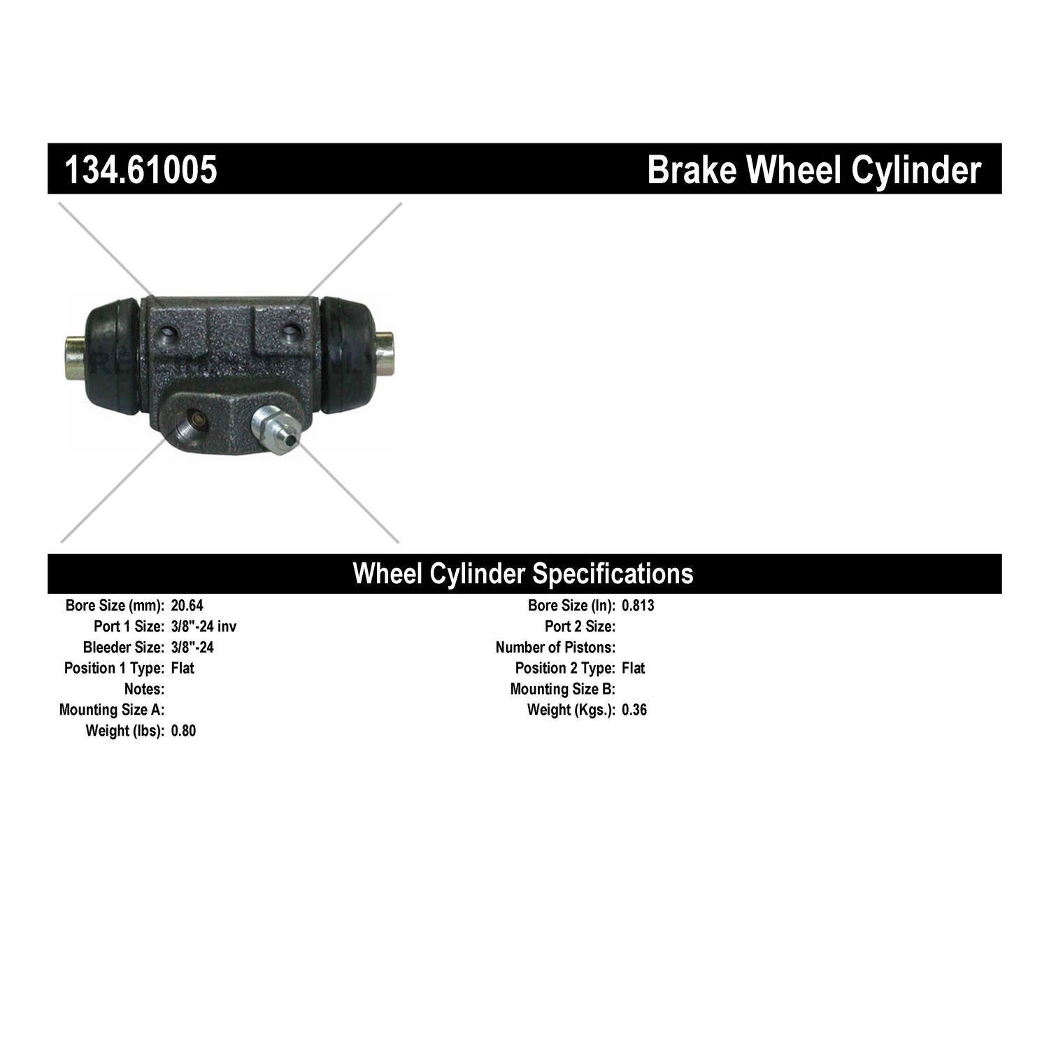 Centric Parts Premium Wheel Cylinder 134.61005