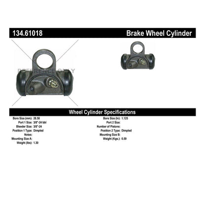 Stoptech Centric Premium Wheel Cylinder - Front L/R 134.61018