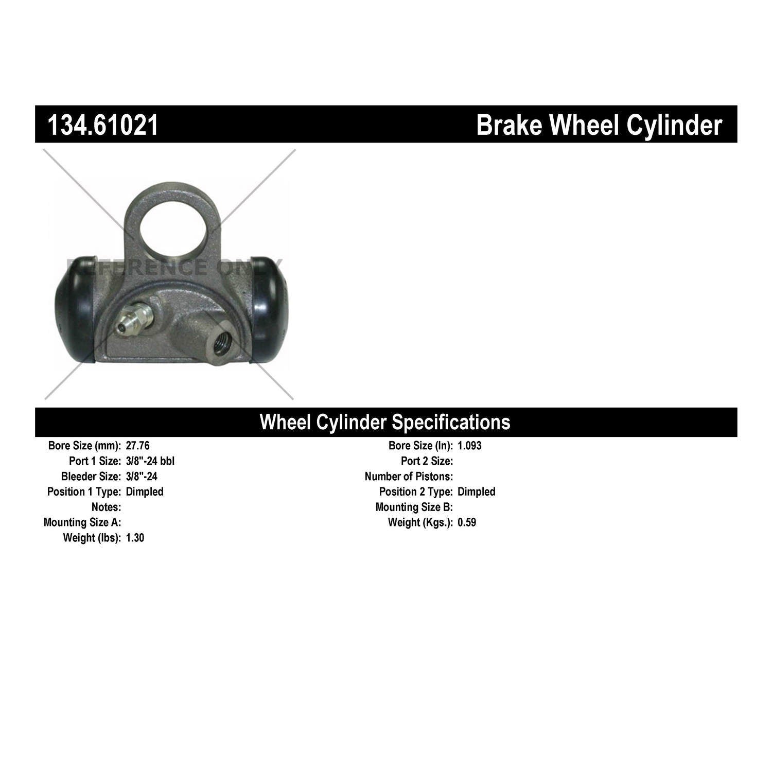 StopTech Premium Wheel Cylinder 134.61021