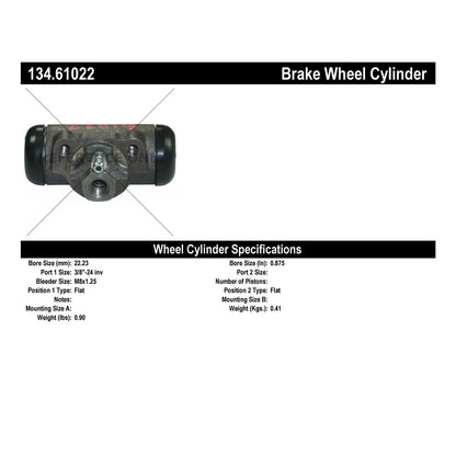 Centric Parts Drum Brake Wheel Cylinder Premium for 1960-1980 American Motors, Ford Falcon, Mustang II, Pinto