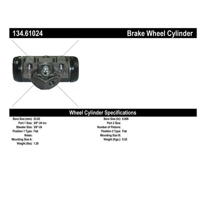 Stoptech Centric Premium Wheel Cylinder - Rear Right 134.61024