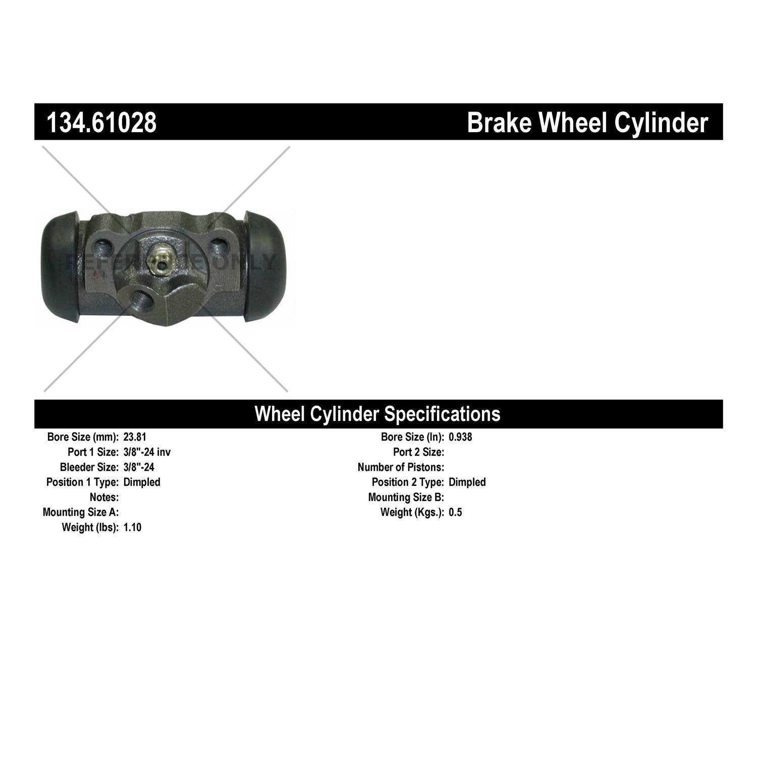 Centric Parts Premium Wheel Cylinder 134.61028