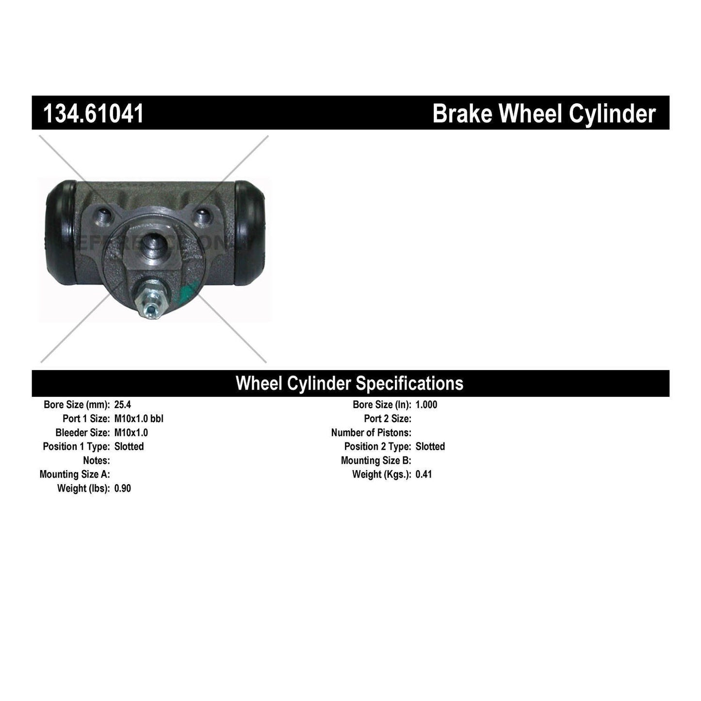 Centric Parts Premium Drum Brake Wheel Cylinder for 2007-1992 Ford Taurus 134.61041