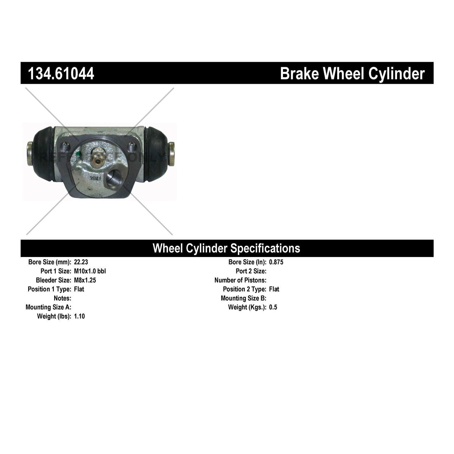 Centric Parts Premium Wheel Cylinder 134.61044