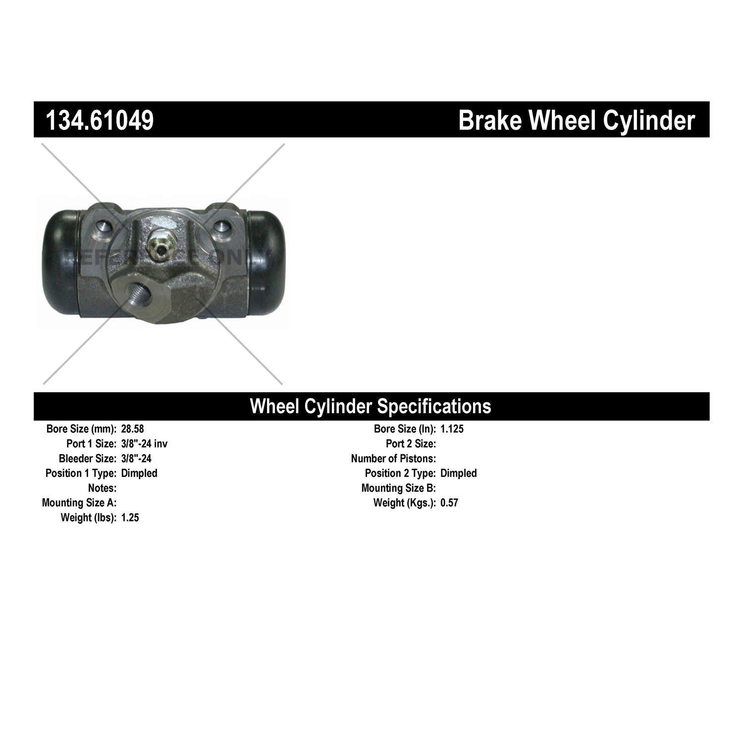 Centric Parts Premium Wheel Cylinder 134.61049