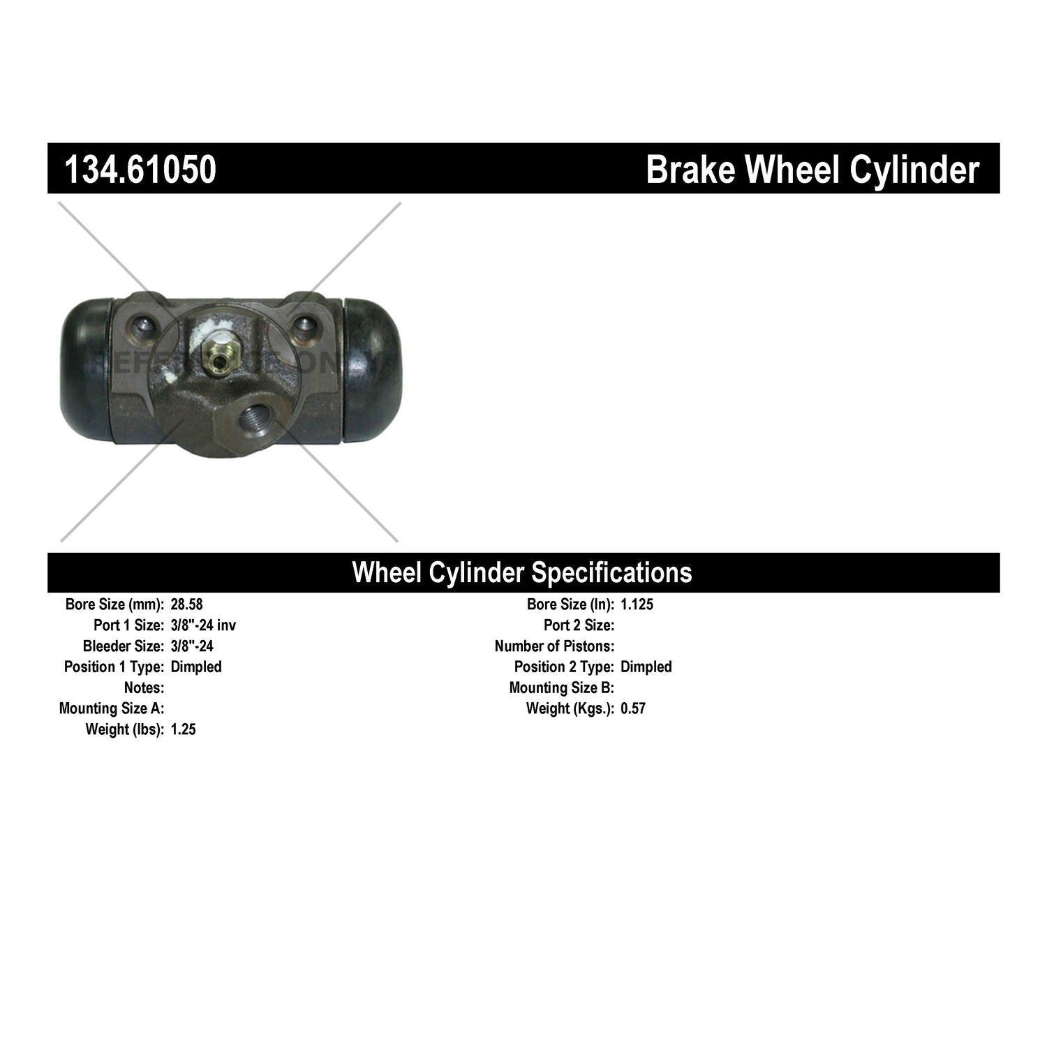 Centric Parts Premium Wheel Cylinder 134.61050