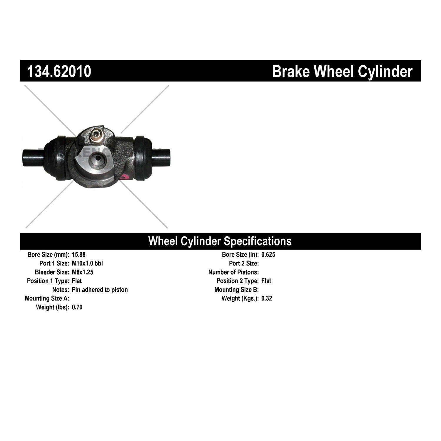 Centric Parts Premium Wheel Cylinder 134.62010