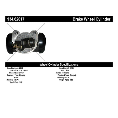 Stoptech Centric Premium Wheel Cylinder - Front L/R 134.62017