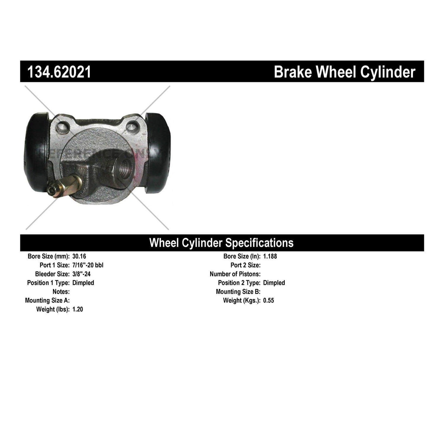 Stoptech Centric Premium Wheel Cylinder - Front Left 134.62021