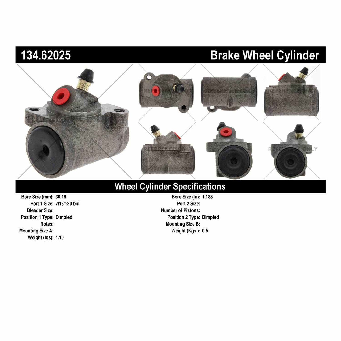 Centric Parts Drum Brake Wheel Cylinder Premium for 1965-1968 Pontiac Acadian Beaumont Bonneville Catalina Executive Grand Prix Laurentian Star Chief Strato-Chief 134.62025
