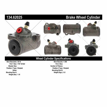 Centric Parts Drum Brake Wheel Cylinder Premium for 1965-1968 Pontiac Acadian Beaumont Bonneville Catalina Executive Grand Prix Laurentian Star Chief Strato-Chief 134.62025