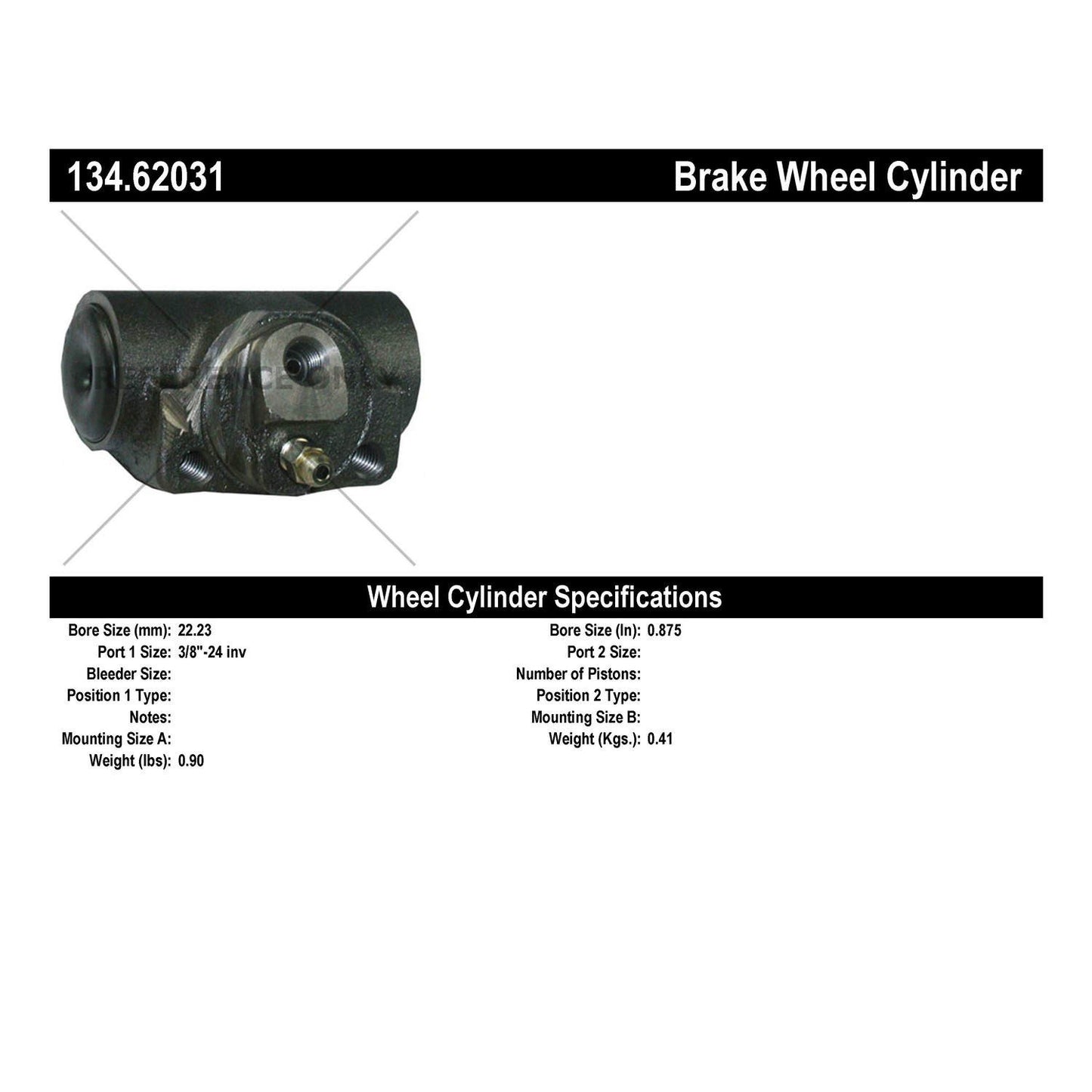 StopTech Premium Wheel Cylinder 134.62031