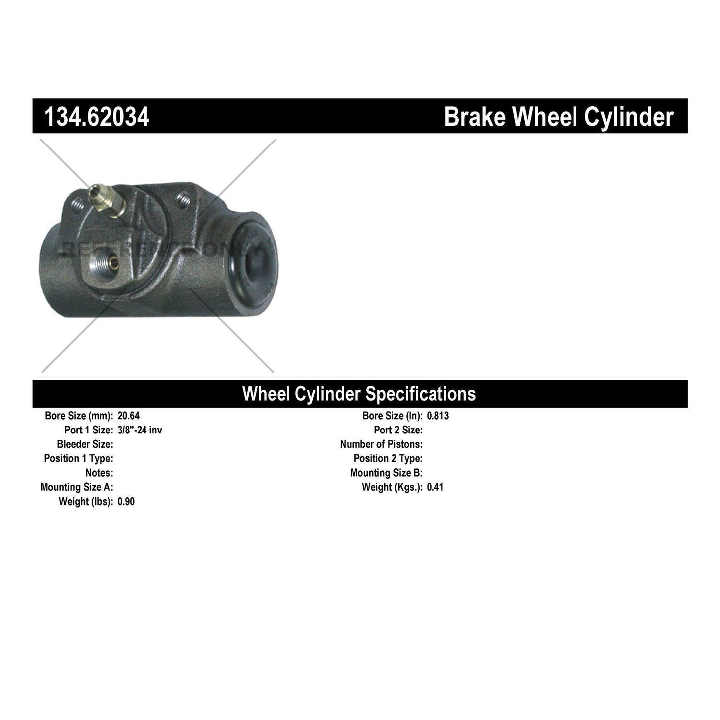 Centric Parts Drum Brake Wheel Cylinder Premium for 1965-1970 Chevrolet G10 Van 134.62034