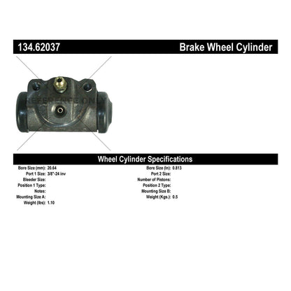 Centric Parts Drum Brake Wheel Cylinder Premium for 1970-1967 Cadillac Calais DeVille 134.62037