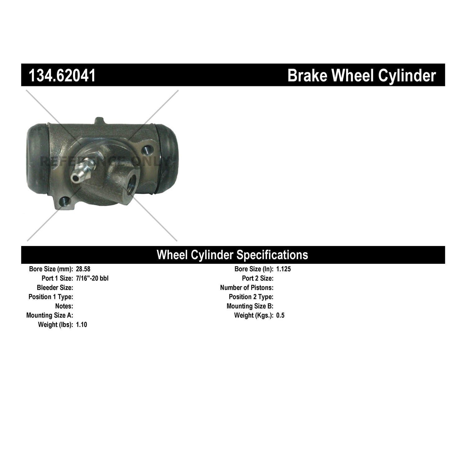 Centric Parts Premium Wheel Cylinder 134.62041