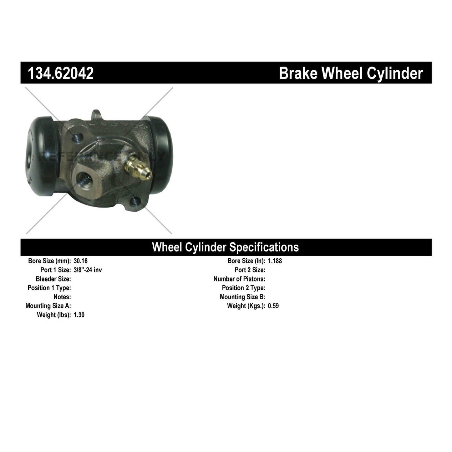 Stoptech Centric Premium Wheel Cylinder - Front Left 134.62042