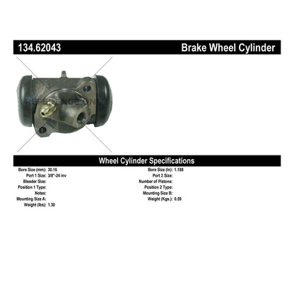 Stoptech Centric Premium Wheel Cylinder - Front Right 134.62043