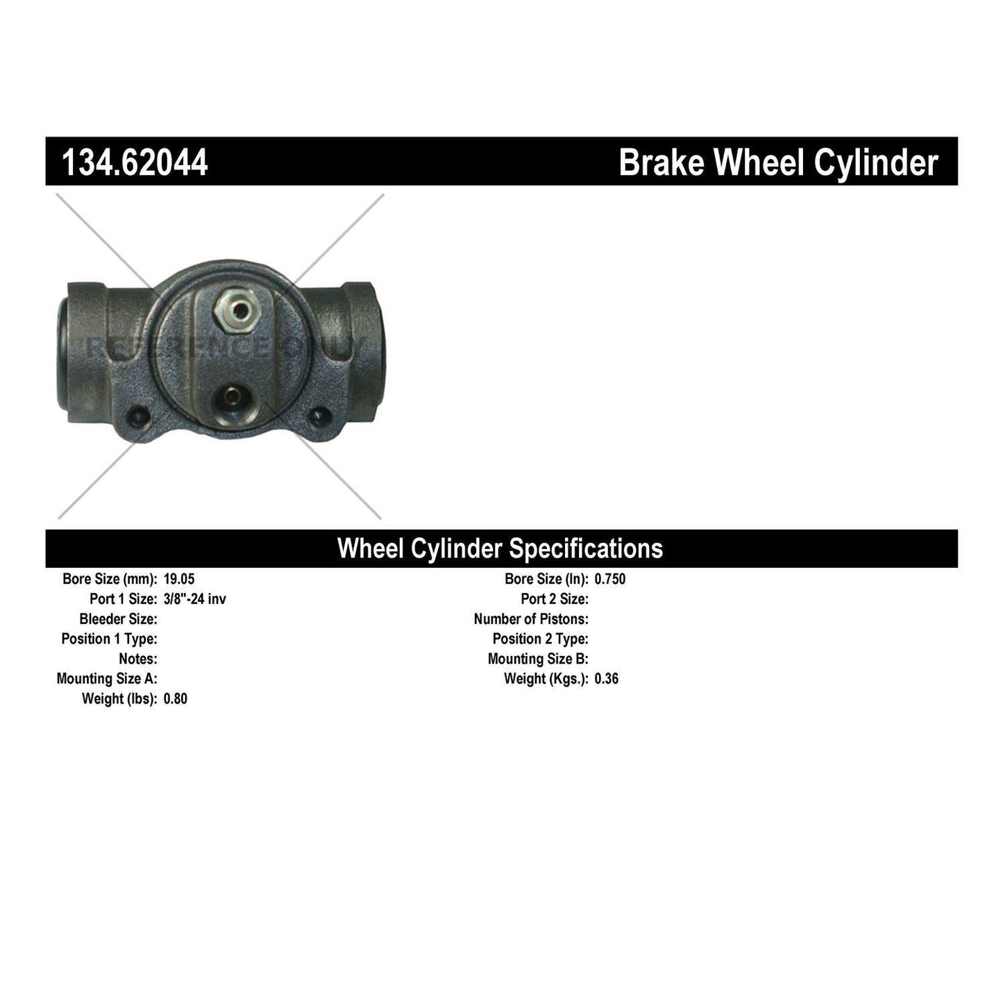 Centric Parts Premium Wheel Cylinder 134.62044